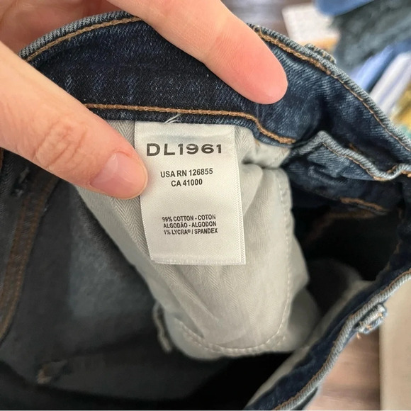 DL1961 Jeans Women's 27 Emilie Ultra High Waist Straight Leg $209 Nordstrom - Picture 7 of 8